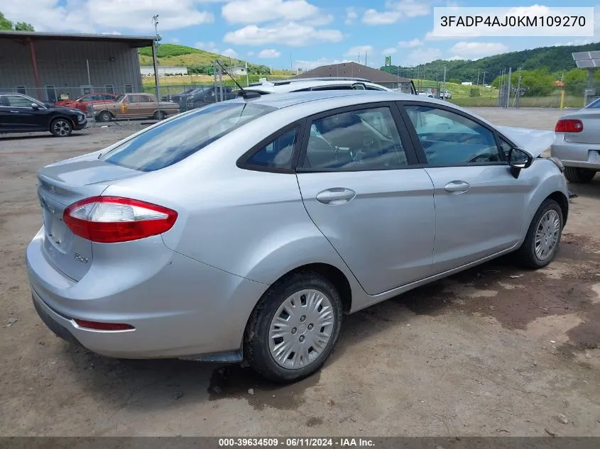 3FADP4AJ0KM109270 2019 Ford Fiesta S