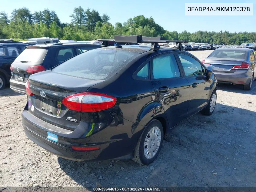 3FADP4AJ9KM120378 2019 Ford Fiesta S