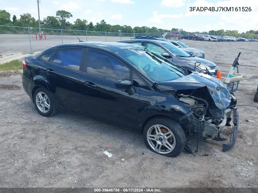 2019 Ford Fiesta Se VIN: 3FADP4BJ7KM161526 Lot: 39646788