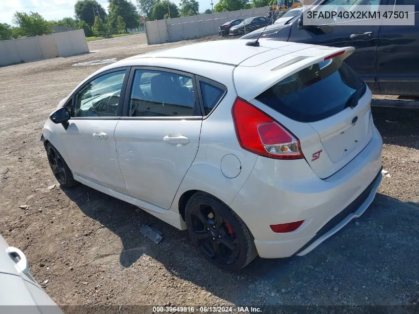 2019 Ford Fiesta St VIN: 3FADP4GX2KM147501 Lot: 39649816