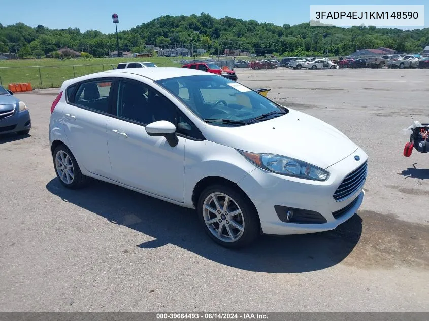 2019 Ford Fiesta Se VIN: 3FADP4EJ1KM148590 Lot: 39664493