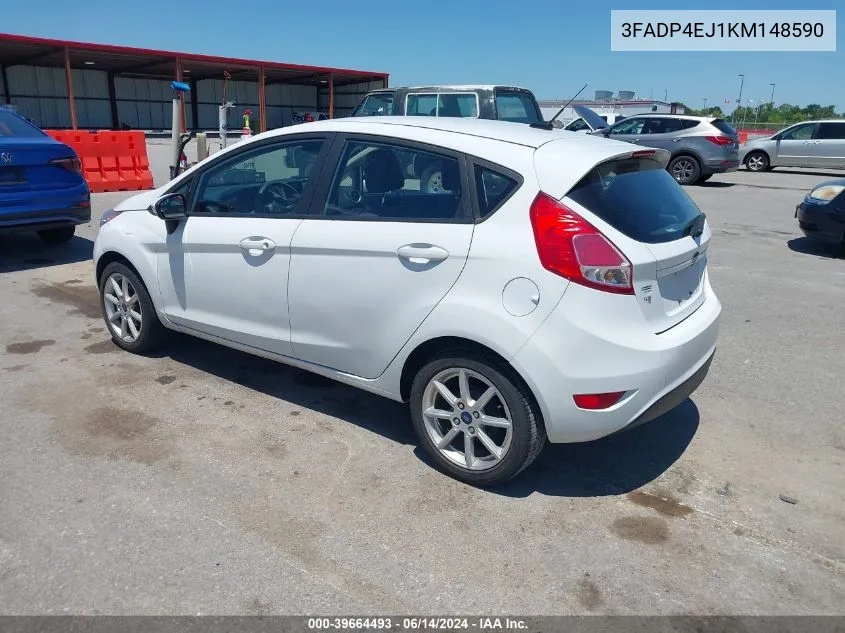 2019 Ford Fiesta Se VIN: 3FADP4EJ1KM148590 Lot: 39664493