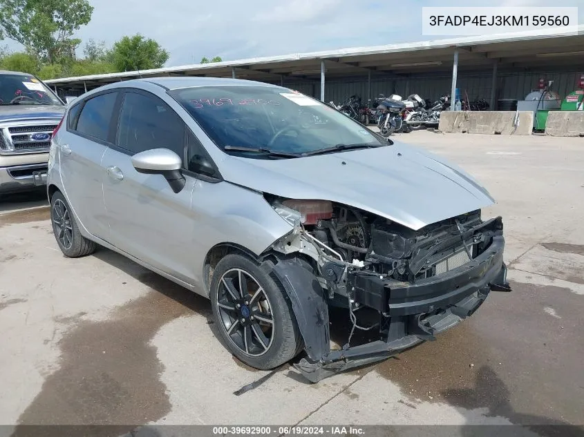 2019 Ford Fiesta Se VIN: 3FADP4EJ3KM159560 Lot: 39692900