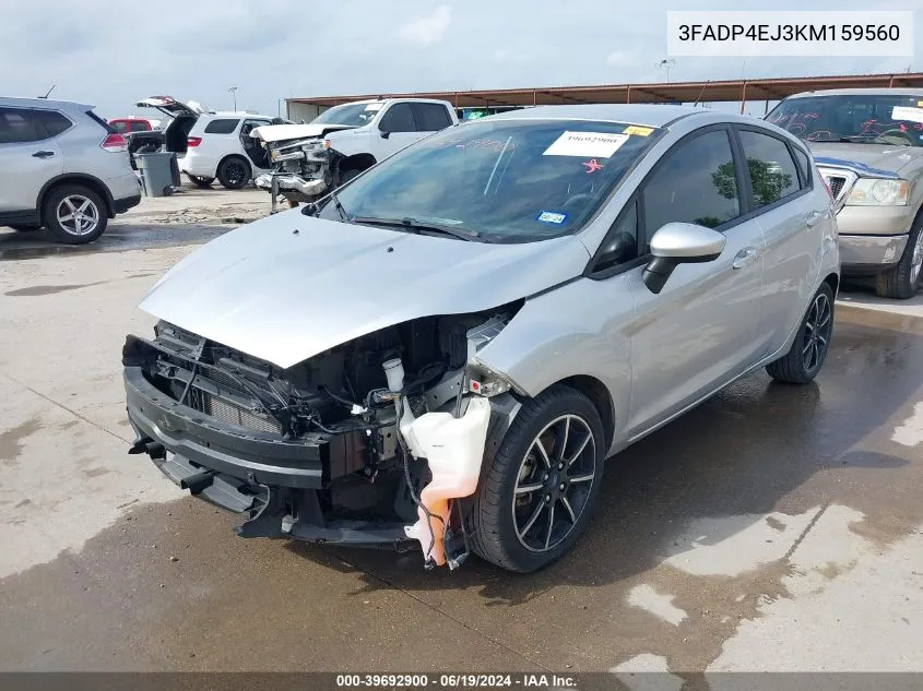 2019 Ford Fiesta Se VIN: 3FADP4EJ3KM159560 Lot: 39692900