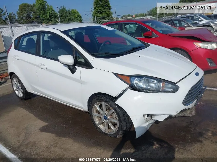 2019 Ford Fiesta Se VIN: 3FADP4EJ2KM106171 Lot: 39697677