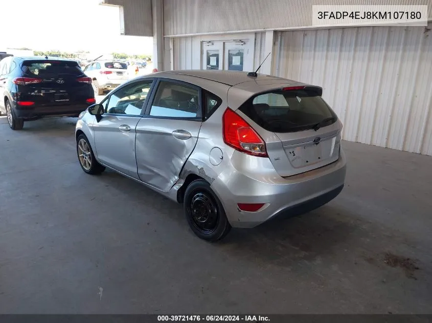 2019 Ford Fiesta Se VIN: 3FADP4EJ8KM107180 Lot: 39721476