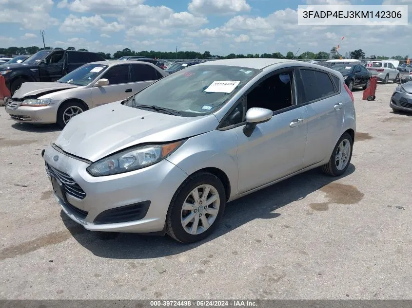 2019 Ford Fiesta Se VIN: 3FADP4EJ3KM142306 Lot: 39724498