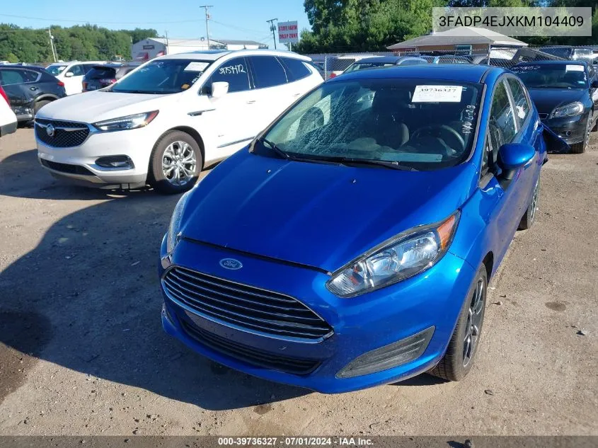 3FADP4EJXKM104409 2019 Ford Fiesta Se