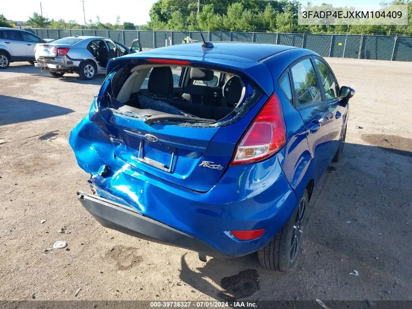 3FADP4EJXKM104409 2019 Ford Fiesta Se