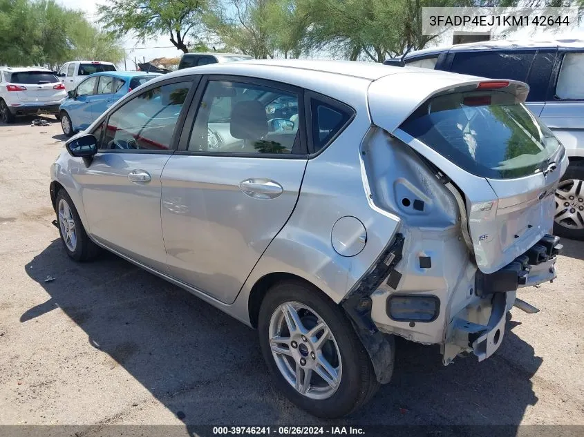 2019 Ford Fiesta Se VIN: 3FADP4EJ1KM142644 Lot: 39746241