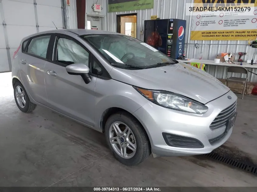 2019 Ford Fiesta Se VIN: 3FADP4EJ4KM152679 Lot: 39754313