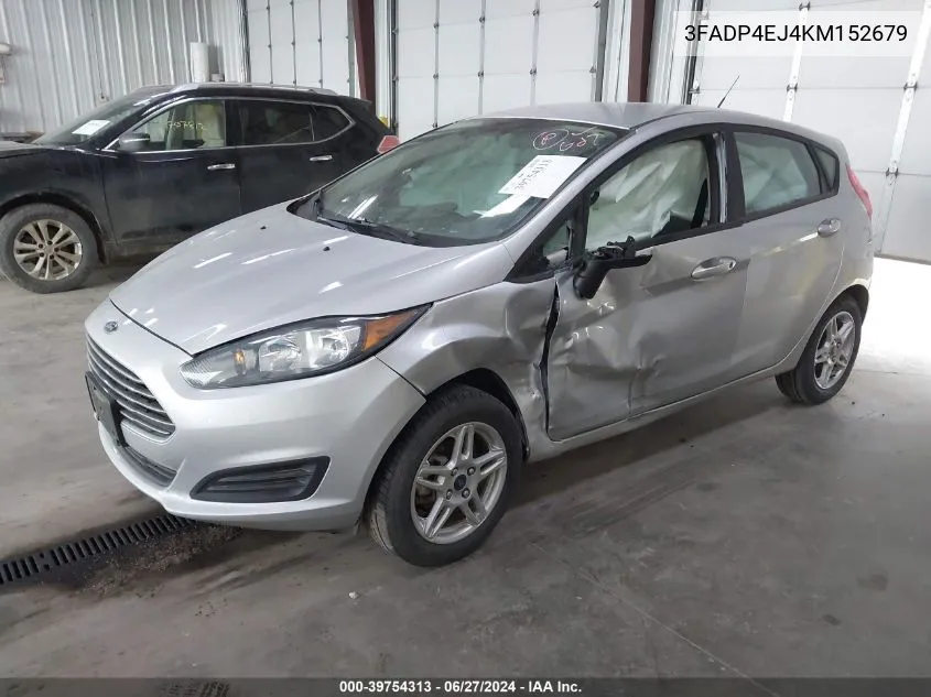 2019 Ford Fiesta Se VIN: 3FADP4EJ4KM152679 Lot: 39754313