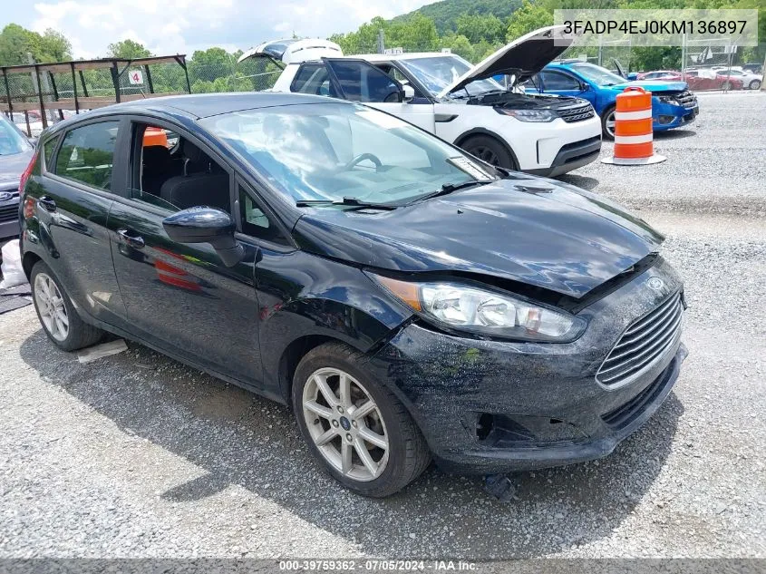 3FADP4EJ0KM136897 2019 Ford Fiesta Se