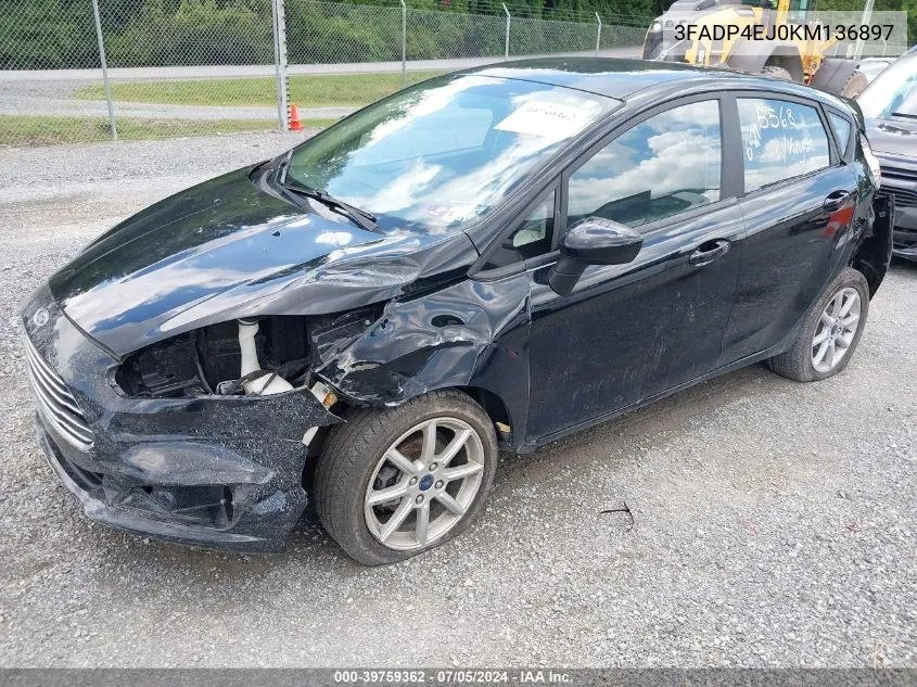 3FADP4EJ0KM136897 2019 Ford Fiesta Se