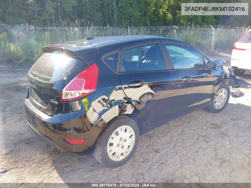 3FADP4EJ8KM102416 2019 Ford Fiesta Se