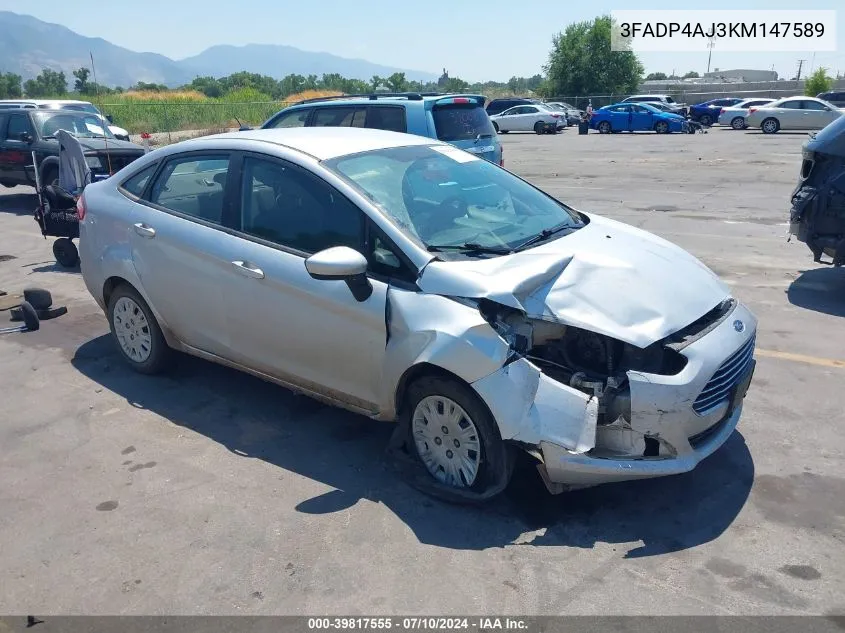 3FADP4AJ3KM147589 2019 Ford Fiesta S