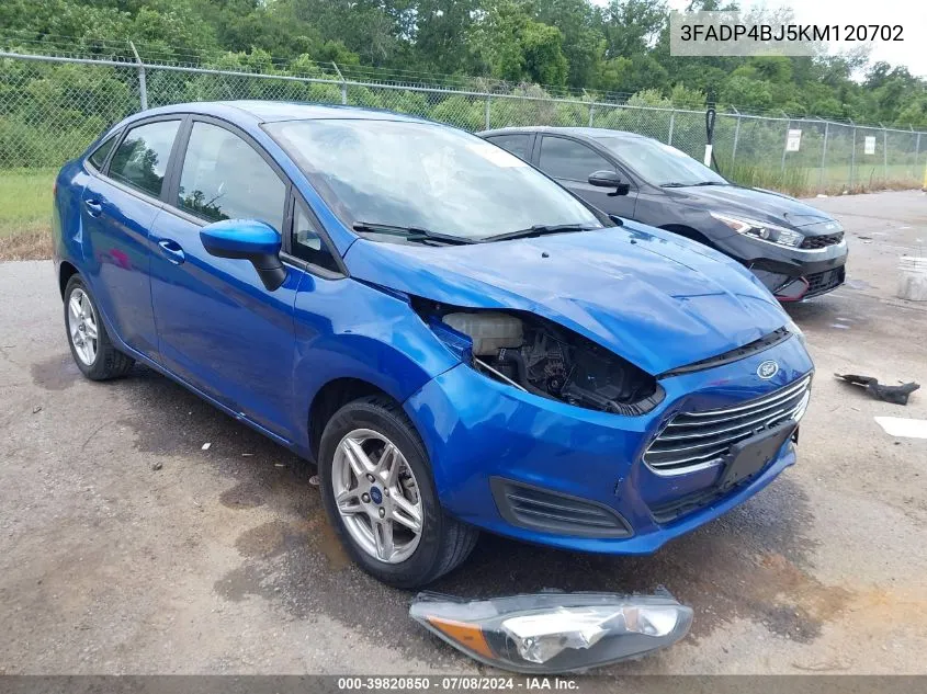 3FADP4BJ5KM120702 2019 Ford Fiesta Se