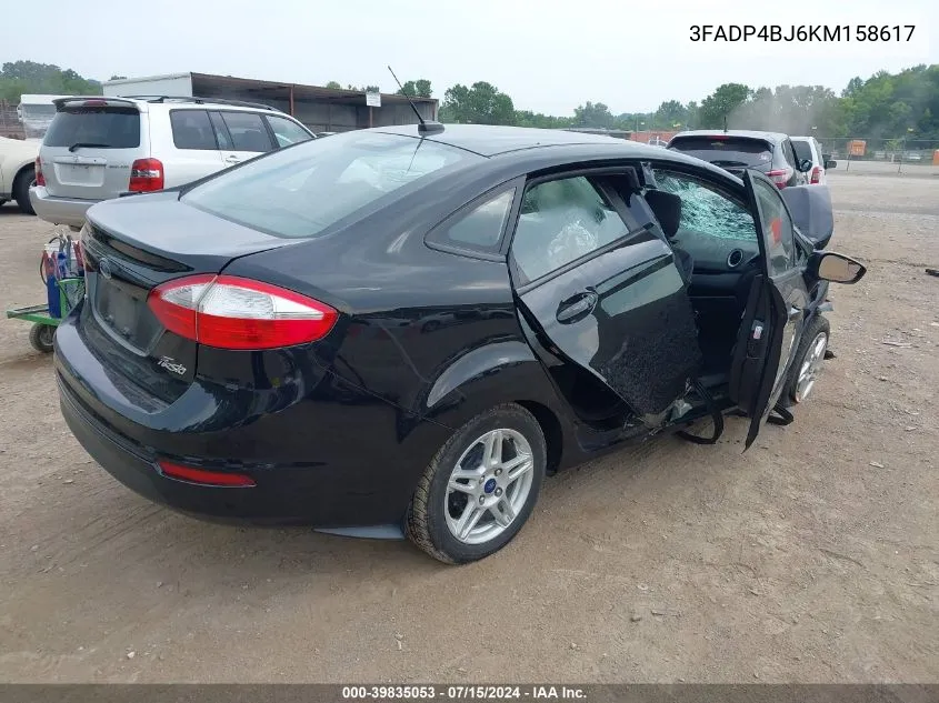 3FADP4BJ6KM158617 2019 Ford Fiesta Se