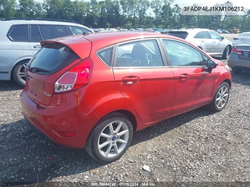 3FADP4EJ1KM106212 2019 Ford Fiesta Se