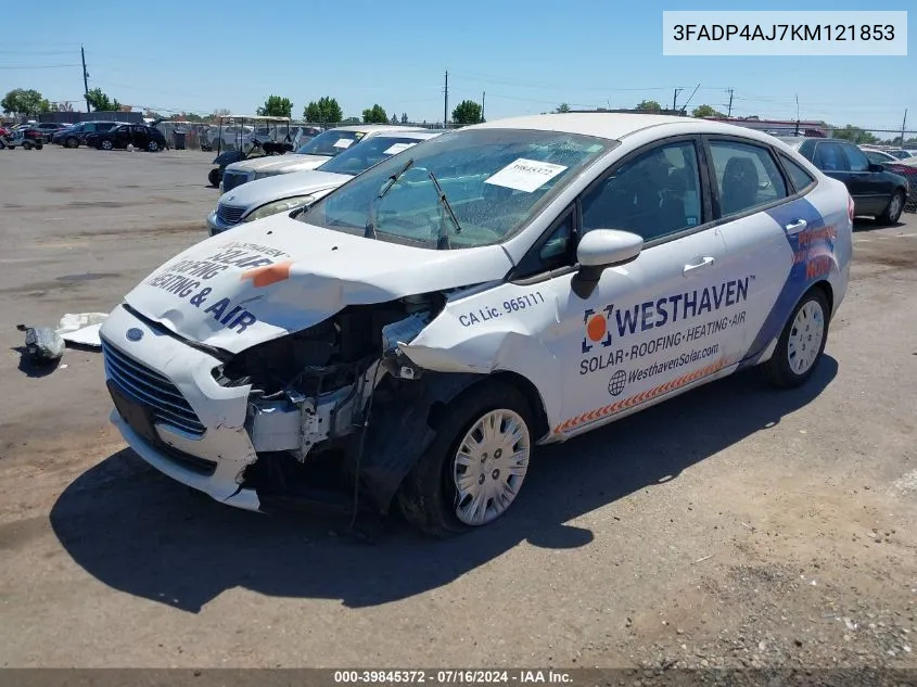 3FADP4AJ7KM121853 2019 Ford Fiesta S