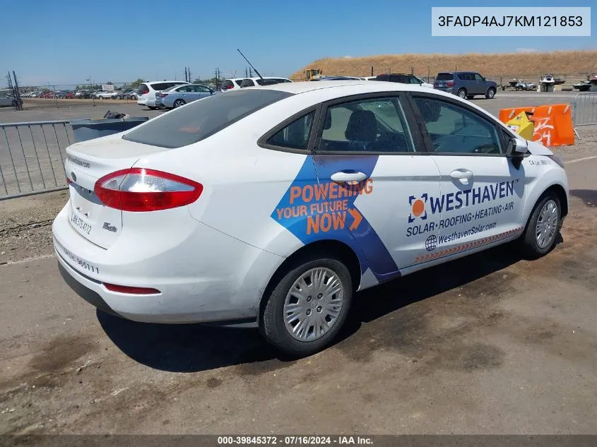 3FADP4AJ7KM121853 2019 Ford Fiesta S