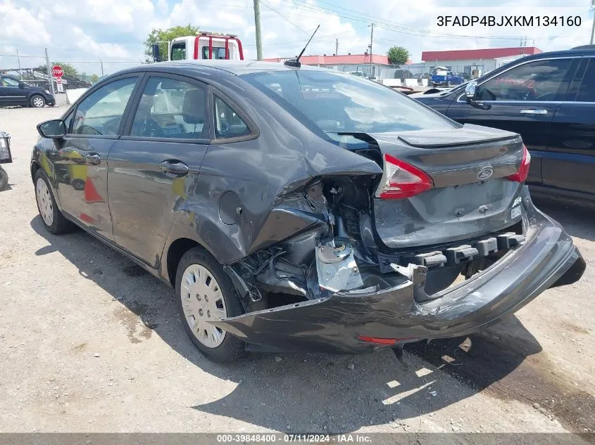 2019 Ford Fiesta Se VIN: 3FADP4BJXKM134160 Lot: 39848400