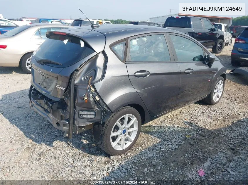 3FADP4EJ9KM124649 2019 Ford Fiesta Se