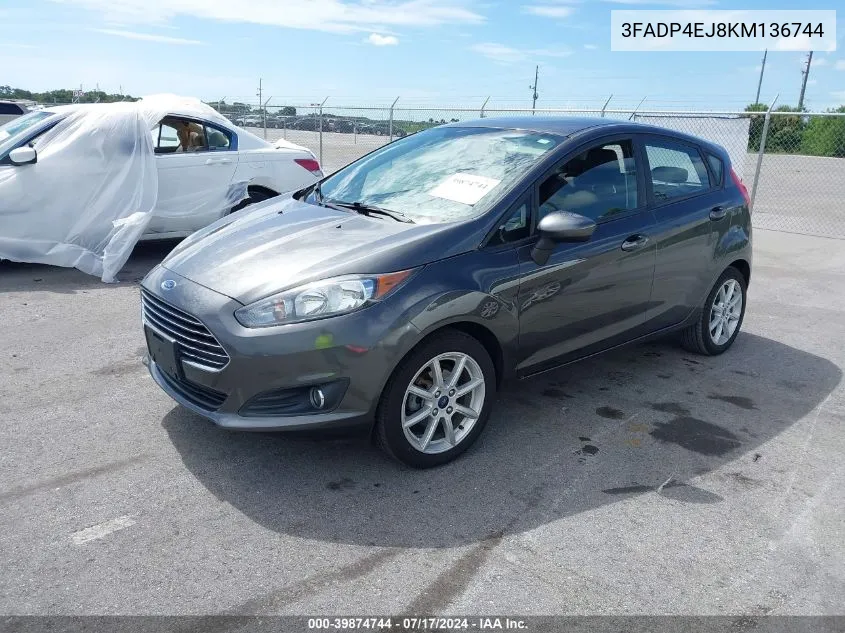 3FADP4EJ8KM136744 2019 Ford Fiesta Se