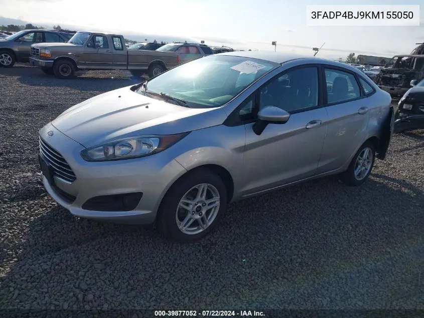 2019 Ford Fiesta Se VIN: 3FADP4BJ9KM155050 Lot: 39877052