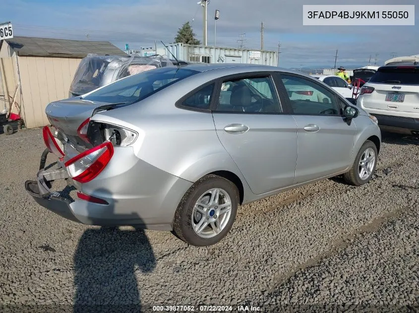 2019 Ford Fiesta Se VIN: 3FADP4BJ9KM155050 Lot: 39877052