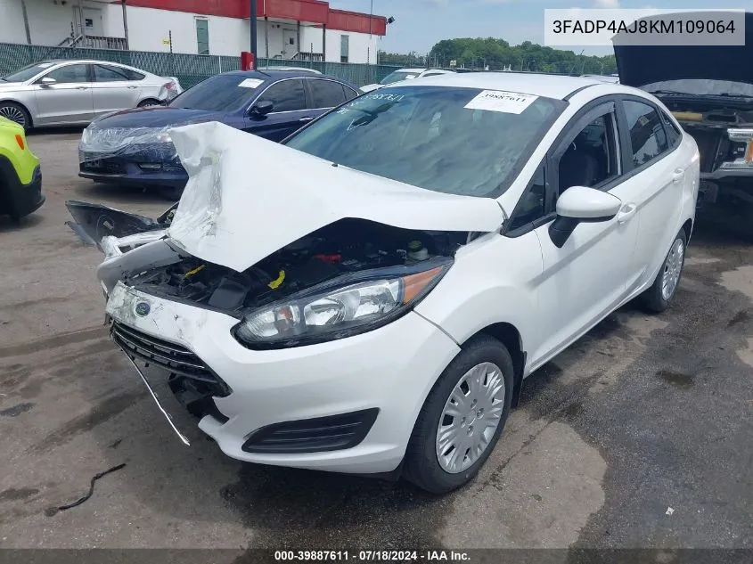 2019 Ford Fiesta S VIN: 3FADP4AJ8KM109064 Lot: 39887611