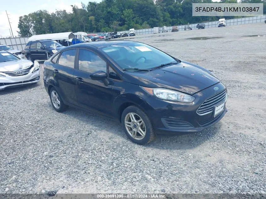 2019 Ford Fiesta Se VIN: 3FADP4BJ1KM103847 Lot: 39891395