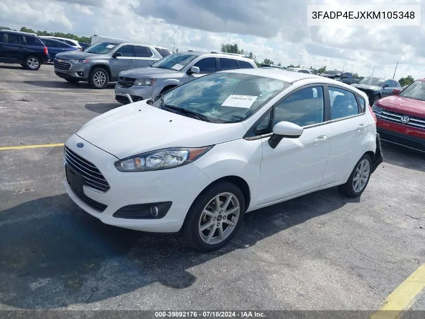 2019 Ford Fiesta Se VIN: 3FADP4EJXKM105348 Lot: 39892176