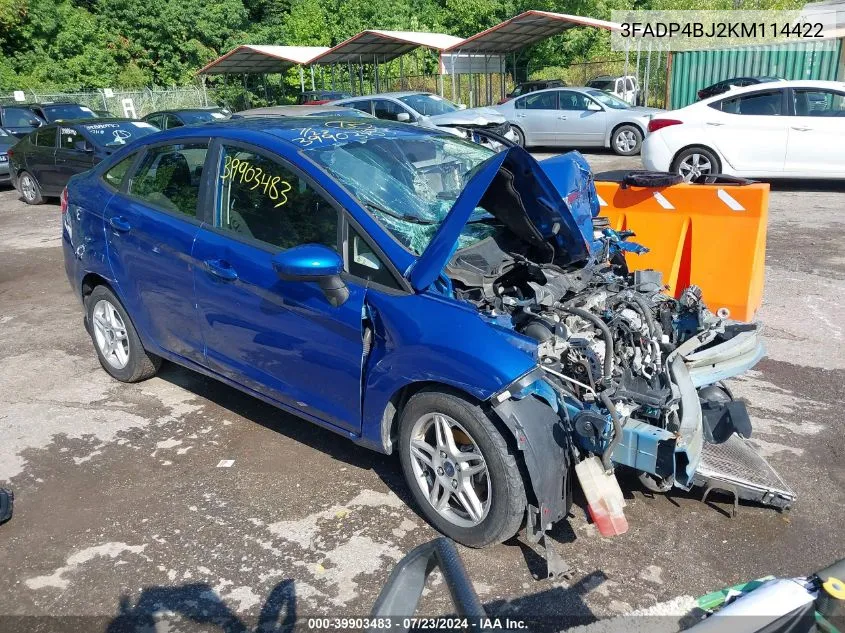 3FADP4BJ2KM114422 2019 Ford Fiesta Se