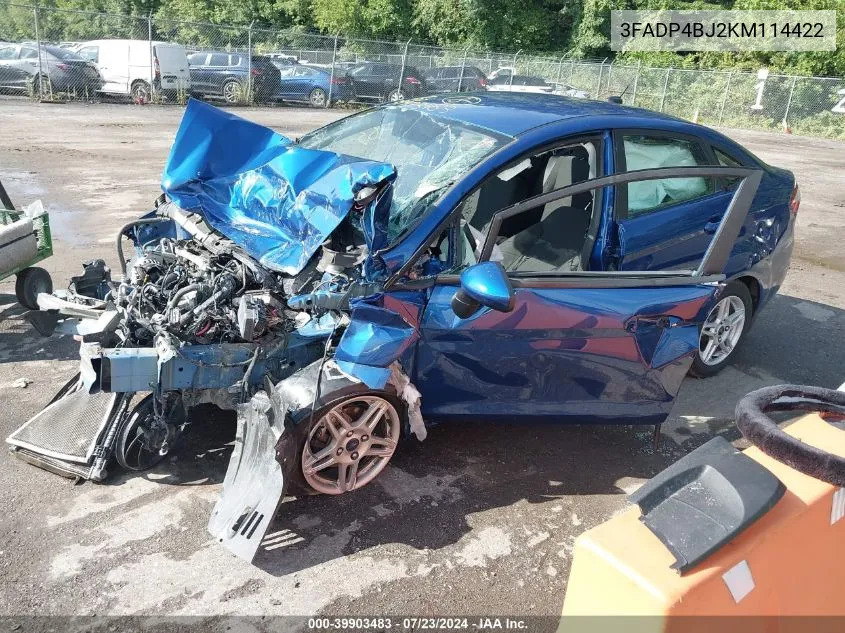 3FADP4BJ2KM114422 2019 Ford Fiesta Se