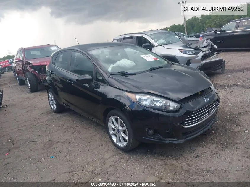 2019 Ford Fiesta Se VIN: 3FADP4EJ8KM149252 Lot: 39904498