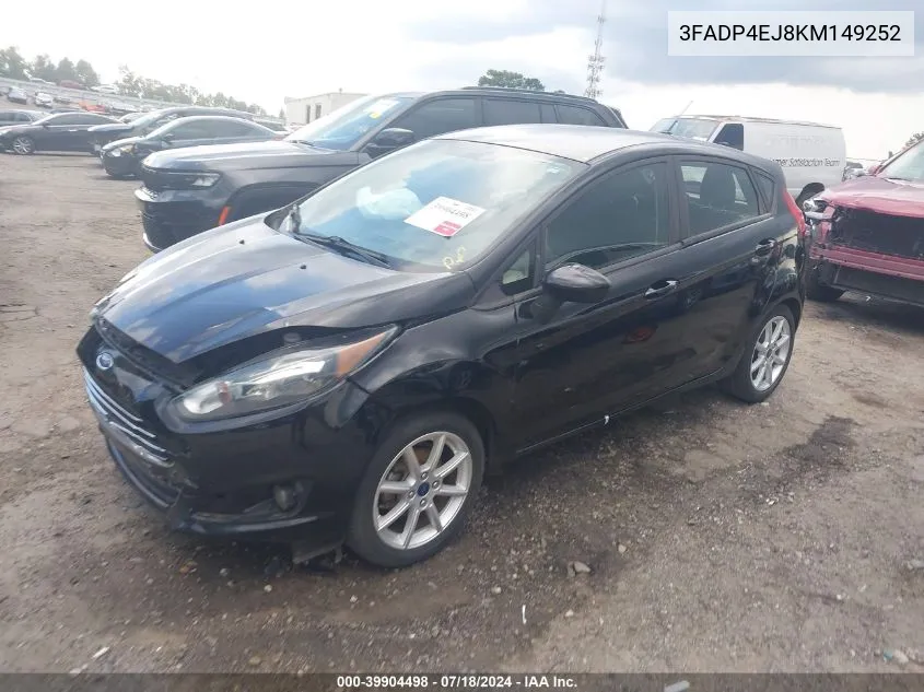 3FADP4EJ8KM149252 2019 Ford Fiesta Se