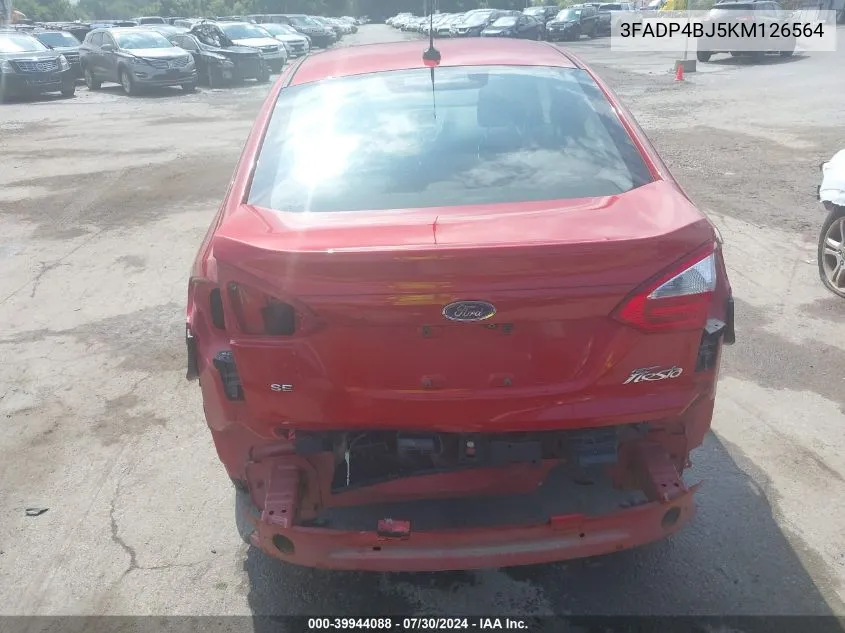 3FADP4BJ5KM126564 2019 Ford Fiesta Se