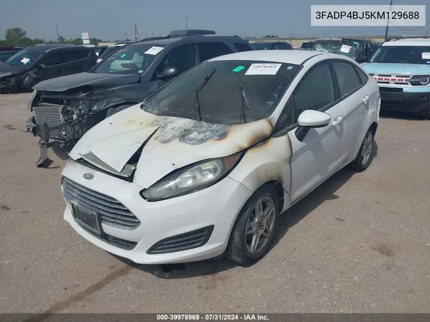 2019 Ford Fiesta Se VIN: 3FADP4BJ5KM129688 Lot: 39978969