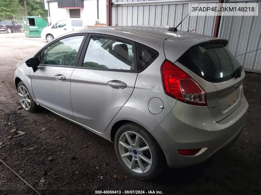 2019 Ford Fiesta Se VIN: 3FADP4EJ3KM148218 Lot: 40055413