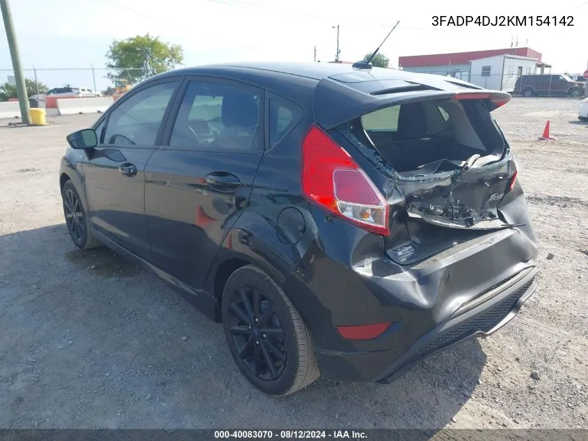 2019 Ford Fiesta St VIN: 3FADP4DJ2KM154142 Lot: 40083070