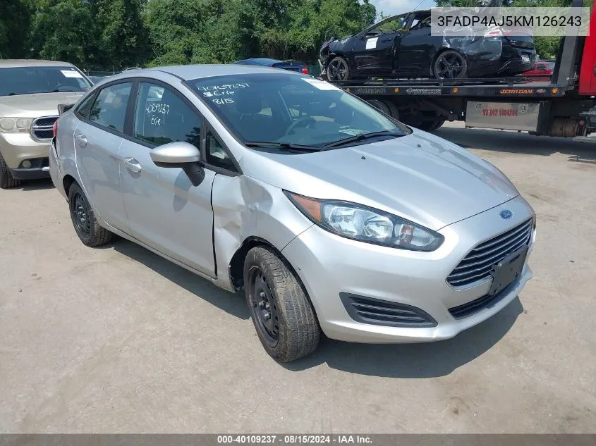 3FADP4AJ5KM126243 2019 Ford Fiesta S