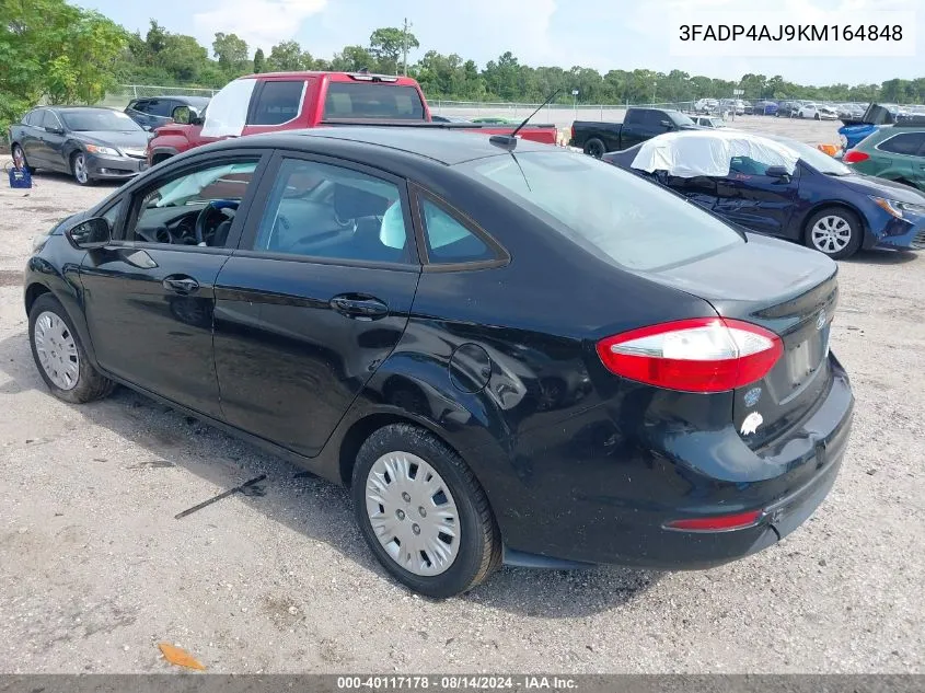 2019 Ford Fiesta S VIN: 3FADP4AJ9KM164848 Lot: 40117178