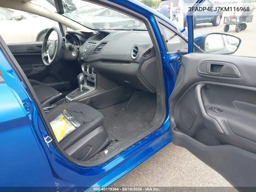 3FADP4EJ7KM116968 2019 Ford Fiesta Se