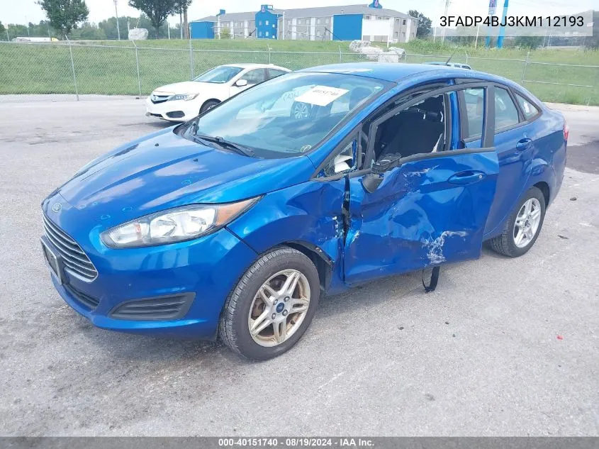 3FADP4BJ3KM112193 2019 Ford Fiesta Se