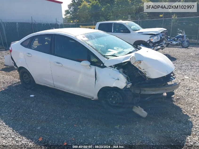 3FADP4AJ2KM102997 2019 Ford Fiesta S