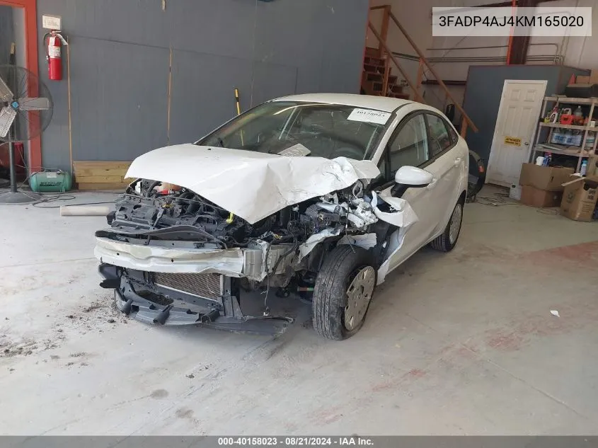 3FADP4AJ4KM165020 2019 Ford Fiesta S