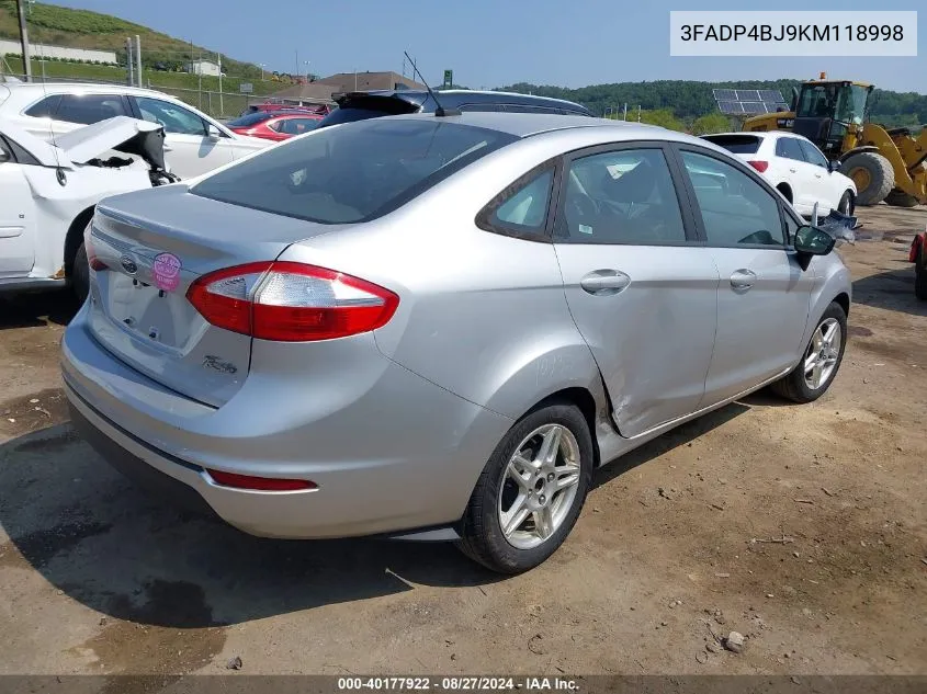 3FADP4BJ9KM118998 2019 Ford Fiesta Se