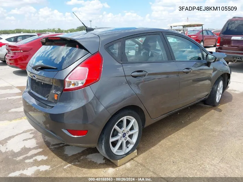 3FADP4EJ8KM105509 2019 Ford Fiesta Se