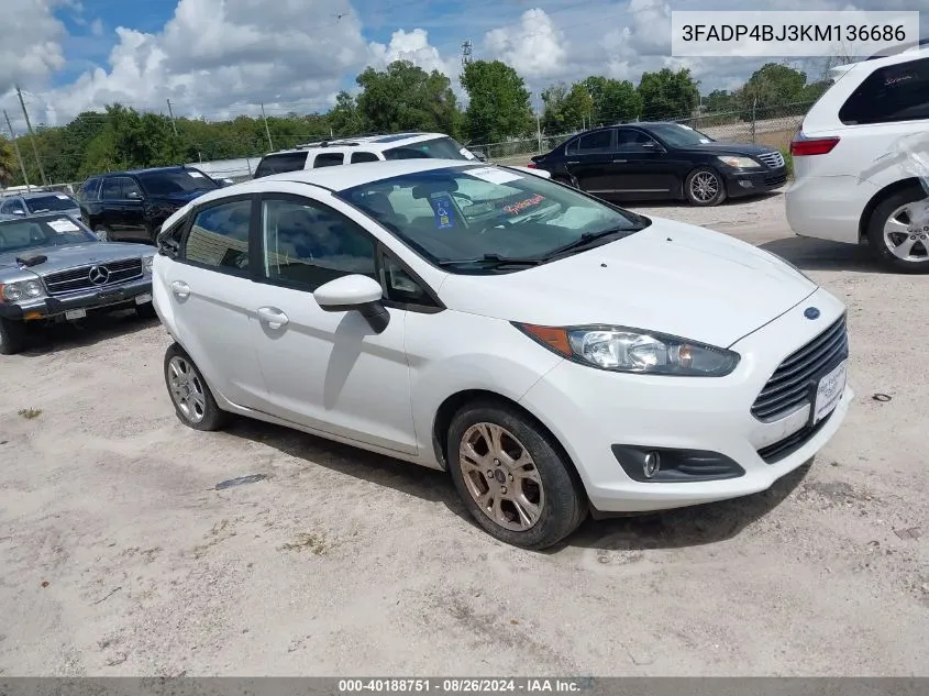 3FADP4BJ3KM136686 2019 Ford Fiesta Se